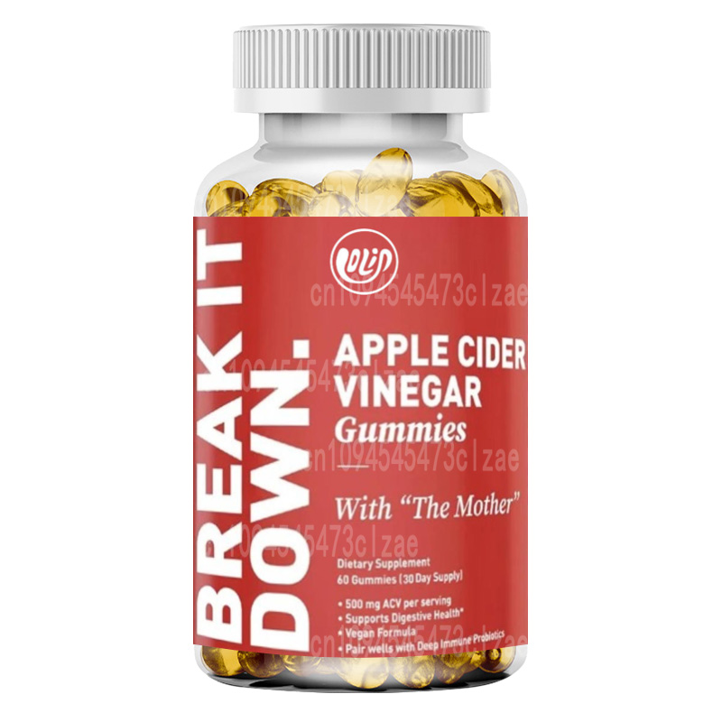 Apple Cider Vinegar Pill - เยลลี่น้ำส้มสายชูหมักจากแอปเปิ้ล ประกอบด้วยกรดโฟลิก 500 มก., วิตามินบี 12