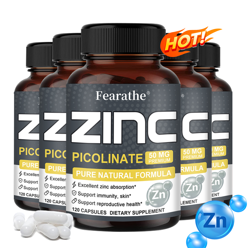 Zinc Supplement 50Mg - สังกะสี 50 มก. - อาหารเสริมสังกะสีบริสุทธิ์ที่มีประสิทธิภาพสูง เพิ่มประสิทธิภาพการทำงานของระบบภูมิคุ้มกัน
