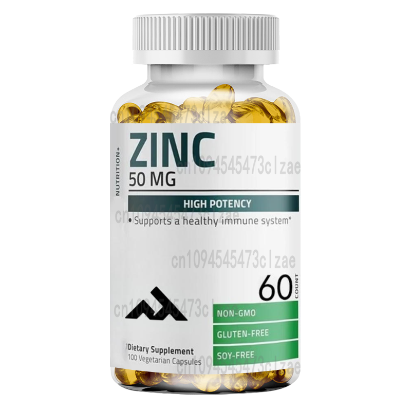 Zinc Supplement 50Mg - ซิงค์ 50 มก. คอมเพล็กซ์อาหารเสริมเสริมภูมิคุ้มกันประสิทธิภาพสูงและสารต้านอนุมูลอิสระเพื่อสุขภาพผิว - ไม่ใช่จีเอ็มโอ