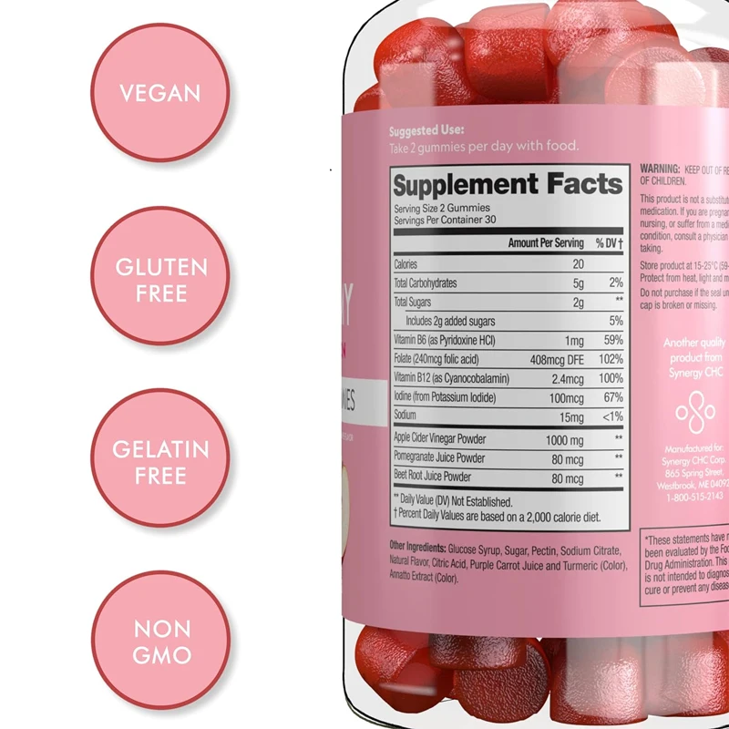 วิตามินกัมมี่แอปเปิ้ลไซเดอร์วี - Apple Cider Vinegar Pill บทวิจารณ์และราคา