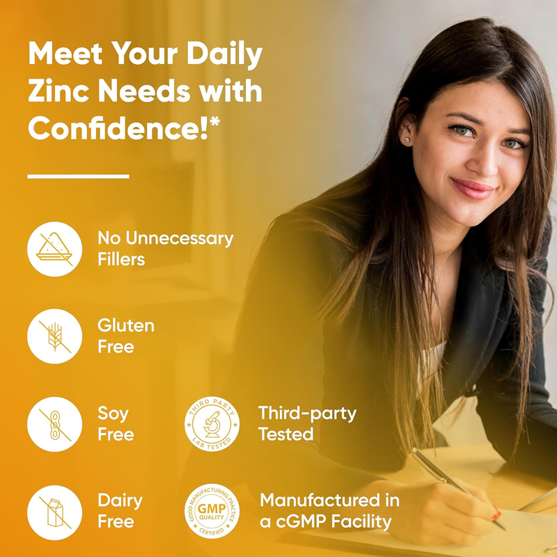 แคปซูลสังกะสีบริสุทธิ์ระดับพรี - Zinc Supplement 50Mg บทวิจารณ์และราคา