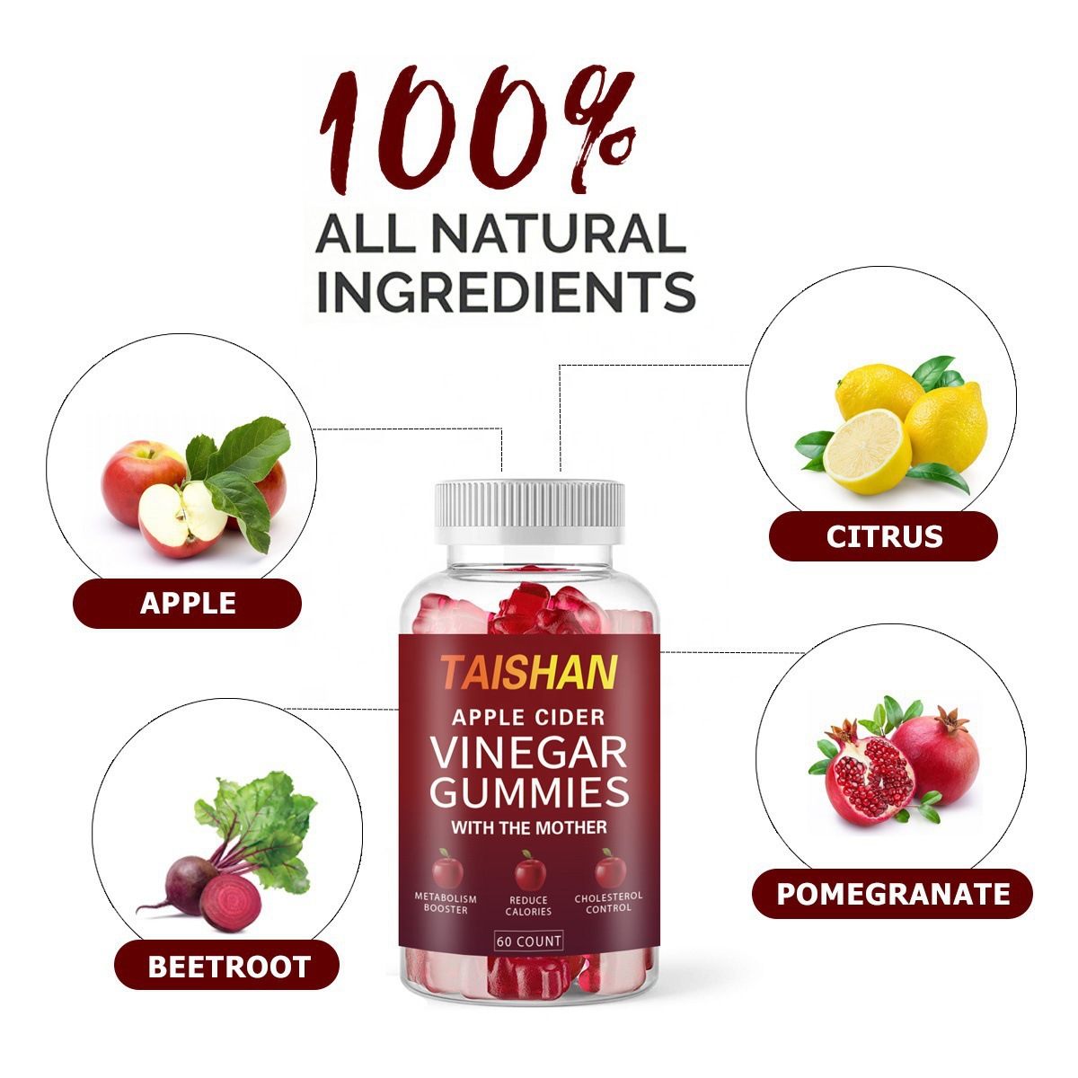 กัมมี่น้ำส้มสายชูหมักจากแอปเปิ - Apple Cider Vinegar Pill บทวิจารณ์และราคา