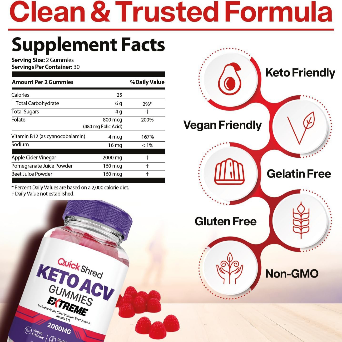 กัมมี่น้ำส้มสายชูหมักจากแอปเปิ - Apple Cider Vinegar Pill บทวิจารณ์และราคา