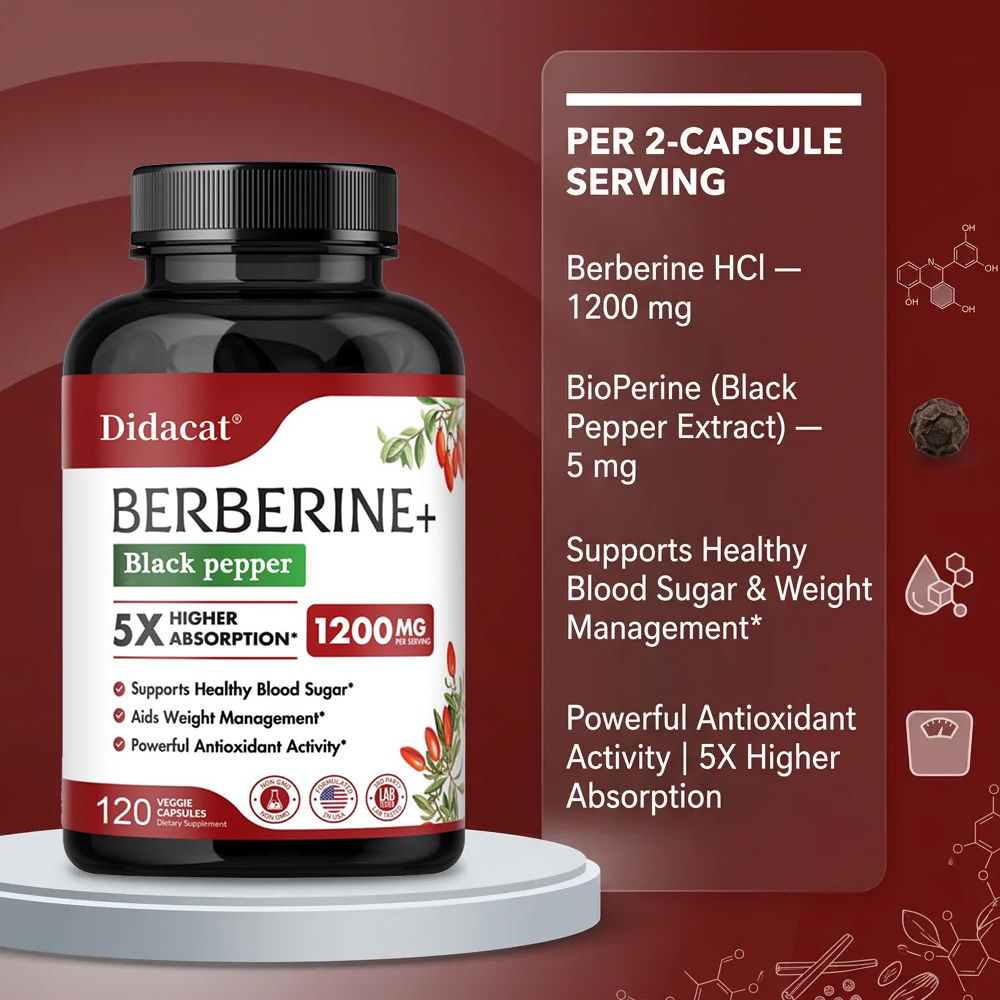 อาหารเสริมเบอร์เบอรีน 1200 มก. - Apple Cider Vinegar Pill บทวิจารณ์และราคา