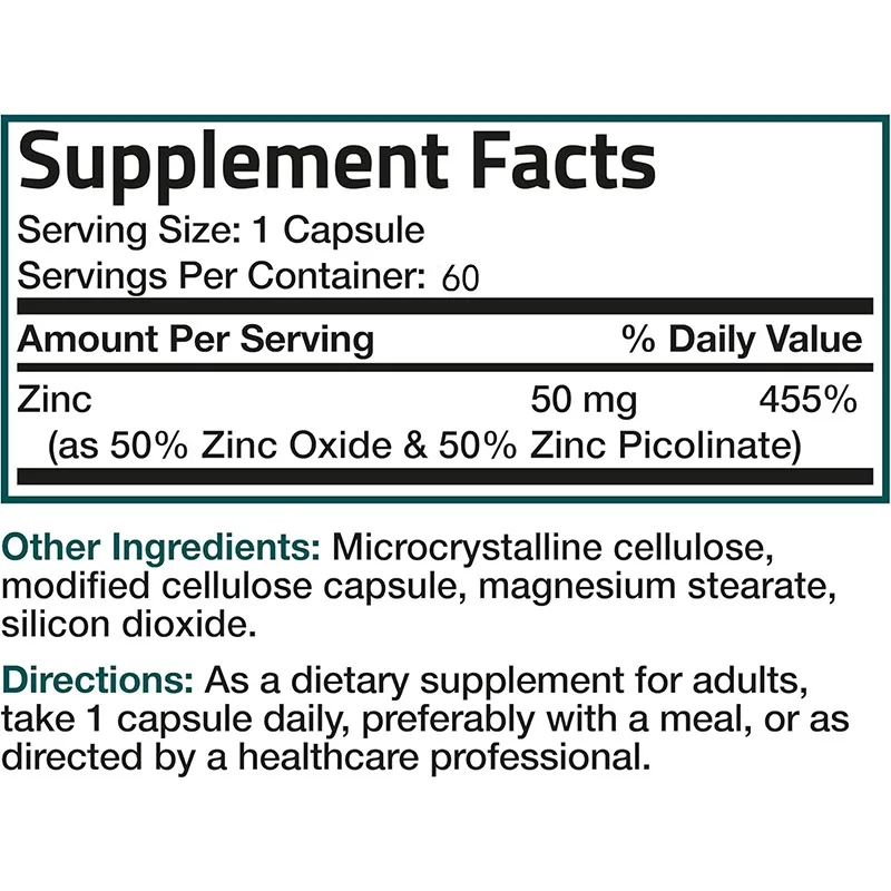 ซิงค์ 50 มก. คอมเพล็กซ์อาหารเส - Zinc Supplement 50Mg บทวิจารณ์และราคา